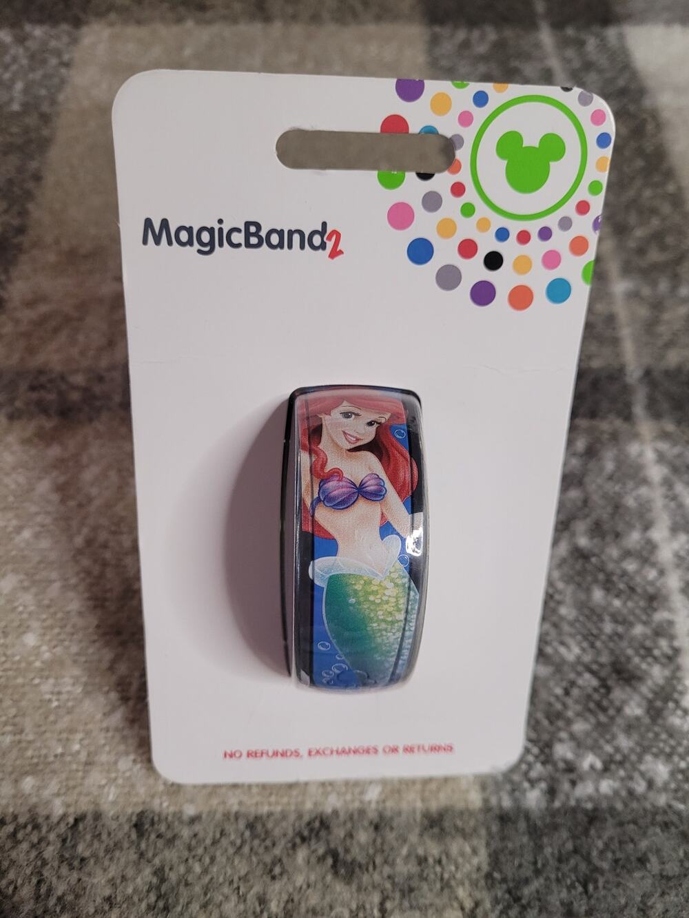 Disney Ariel Little Mermaid MagicBand 2 Unlinked NIP WDW Flounder Sebastian
